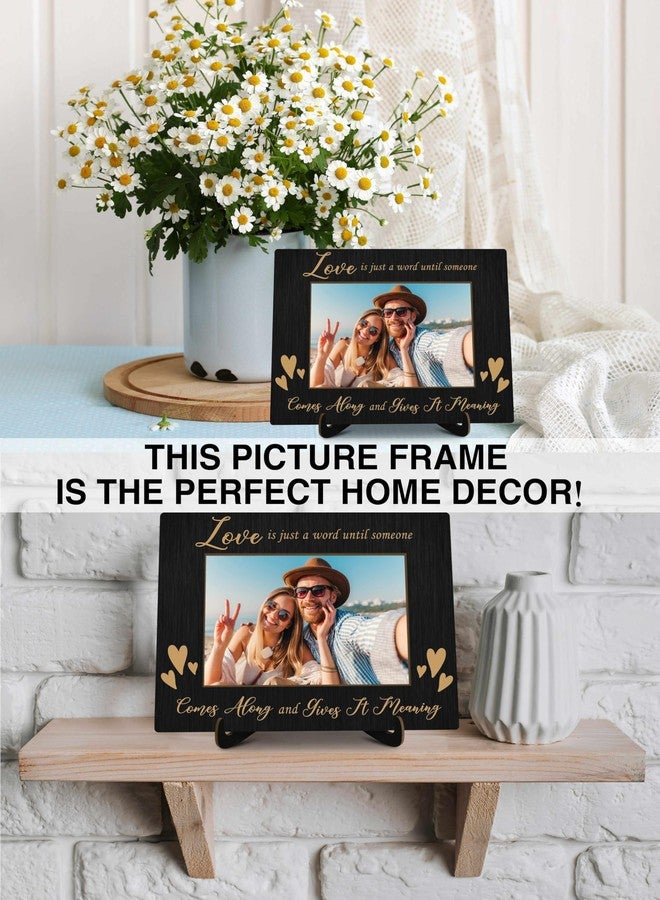 KFNER Love Picture Frame, Love Frames for Couples, Valentine's Day Photo Frame Gifts for Couples Newlyweds Wife Husband Engaged Couples Girlfriend Boyfriend, Anniversary Wedding Gifts for Her Him -27 - Image 3
